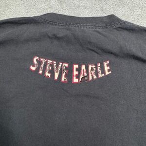 Steve Earle Tshirt Men's Size Large Grey with graphics Short sleeve ALSTYE Label